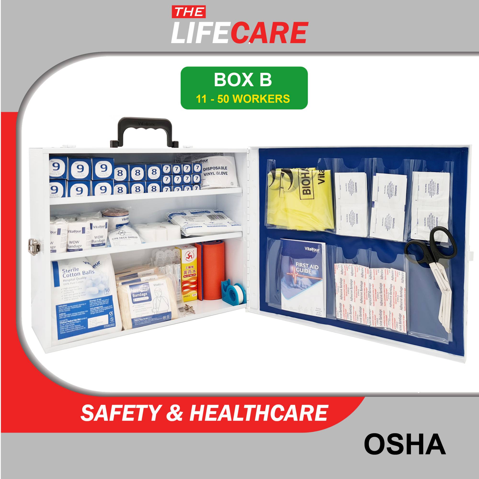 OSHA First Aid Kit BOX B 1150 Person First Aid Kit Supplier Malaysia